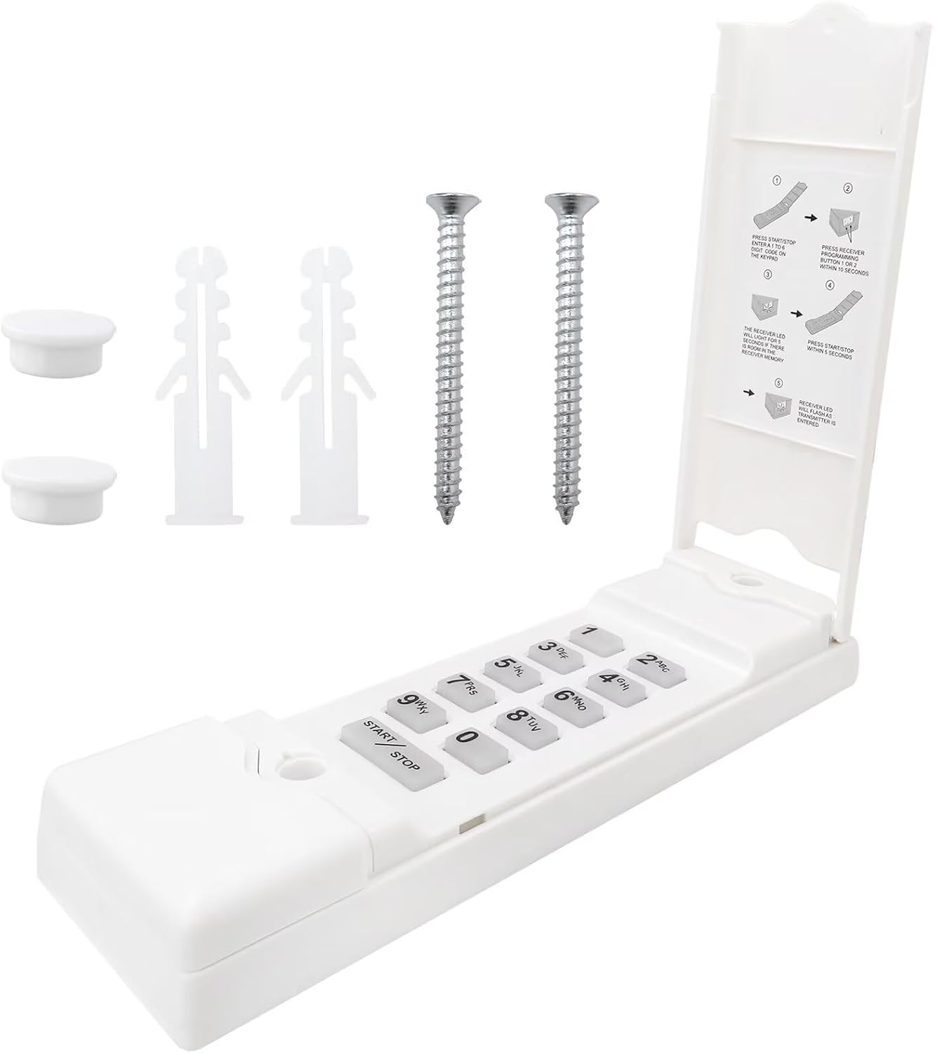 Upgraded Wireless Keypad for Linear MDTK – Secure & Easy-to-Program Garage Door Access