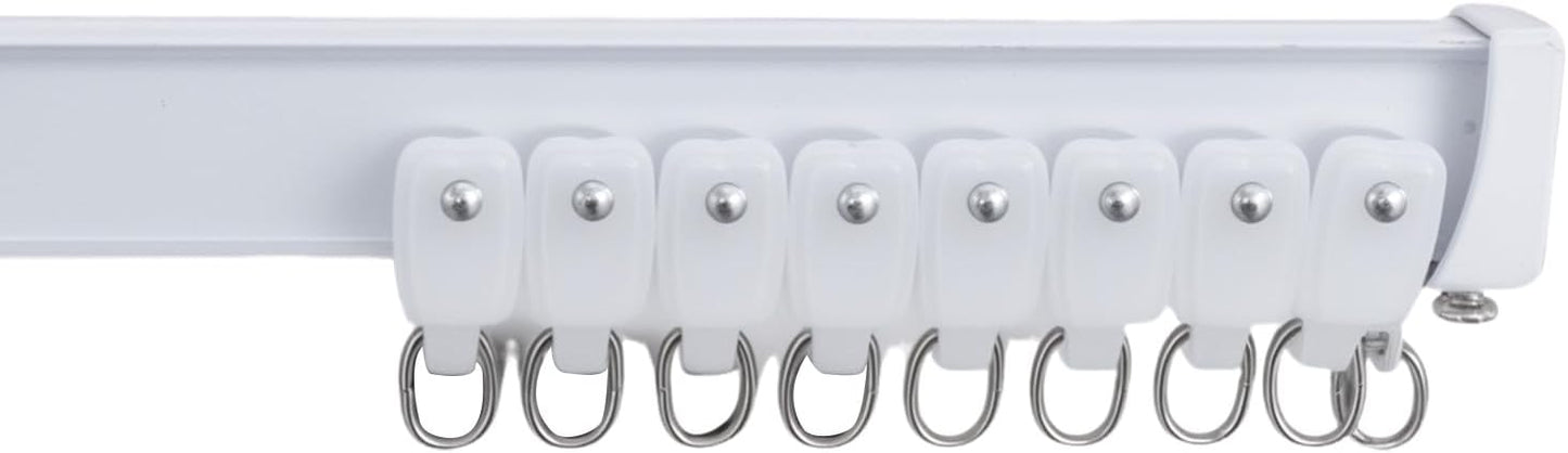 Bendable Ceiling Curtain Track White Pulley 20pcs