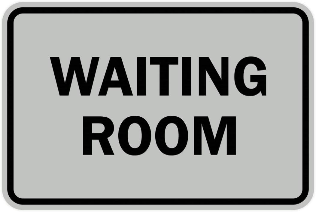 Signs ByLITA Classic Framed Waiting Room (Lt Gray) - Large