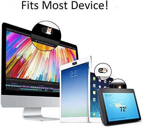 Laptop Camera Cover Slide 3 Pack Ultra Thin Slide Computer Webcam Covers for Echo Show, iPhone, iPad, Tablet, Chromebook, PC - Pug