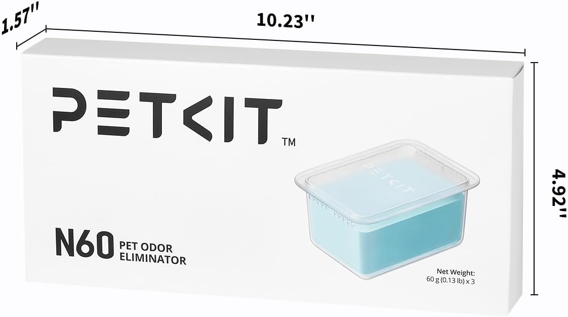 PETKIT Odour Eliminator N60 for PUROBOT Ultra, PUROBOT Max Pro/2 and PUROBOT Crystal Duo Self Cleaning Cat Litter Tray, 3Pcs