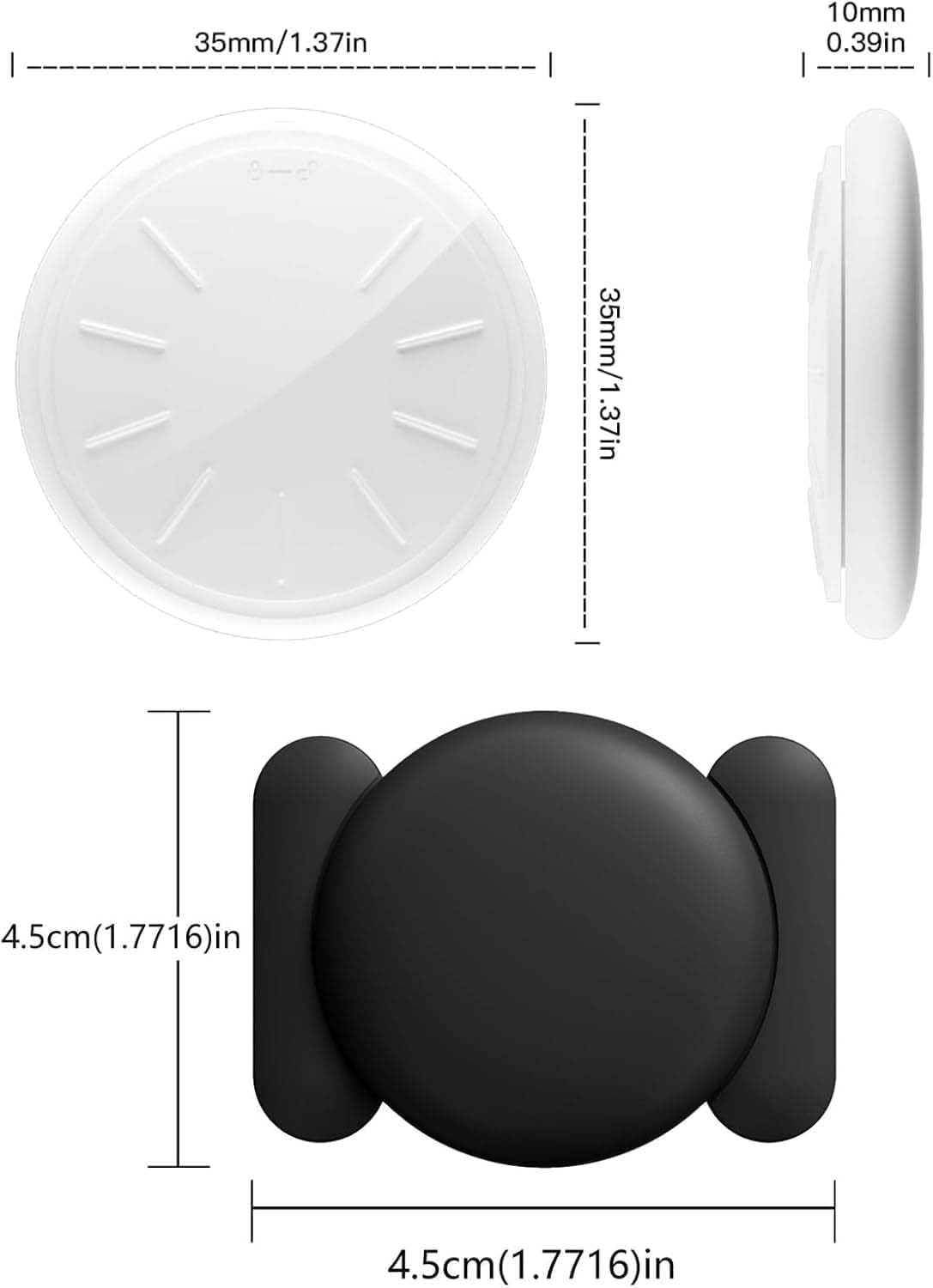 ZFSJTAG GPS Tracker for Vehicles, 1PCS Real Time GPS Tracker Work with Find My (iOS Only), MINI Car Tracker Device Hidden for Vehicle with Magnetic Case, No Monthly Fee, Waterproof