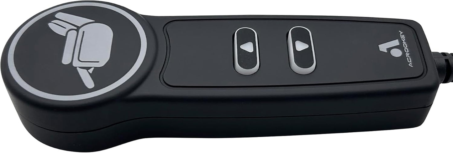 2 Button 5 Pin Remote with USB A C Ports and Backlight for Lift Chair Electric Sofa Power Recliner Hand Control Parts Replacement Handset Controller