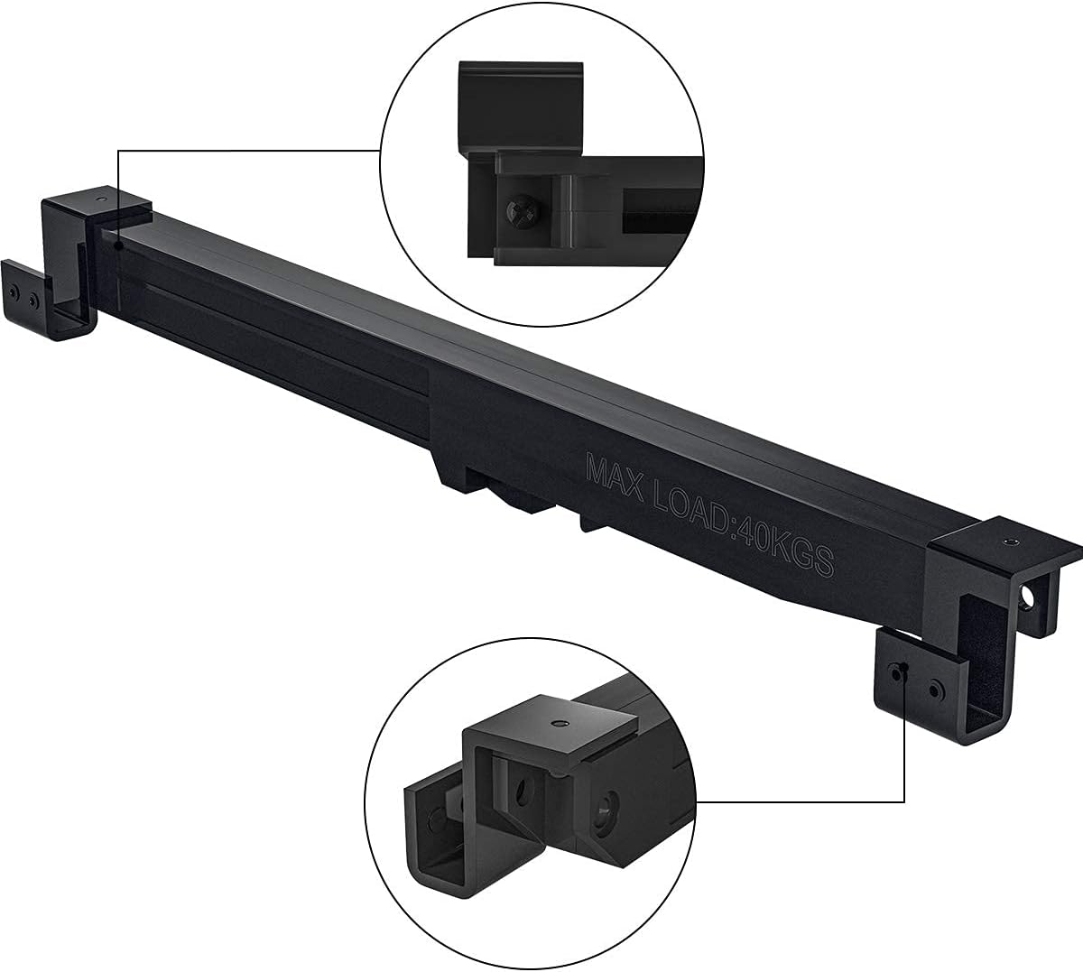 SMARTSTANDARD Barn Door Soft Close Kit, Matching A Door Weighing up to 88 Pounds, Equipped with Spring Buffer Damper, Upgrade Hole-Free Version, 2PCS
