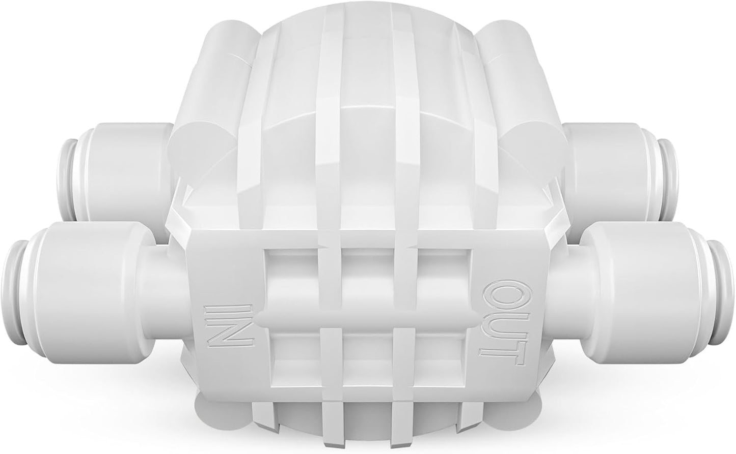 WECO Automatic Shut Off Valve Quick Connect for Reverse Osmosis Water Systems - ¼ Inch Ports Valve for Water Purification Systems