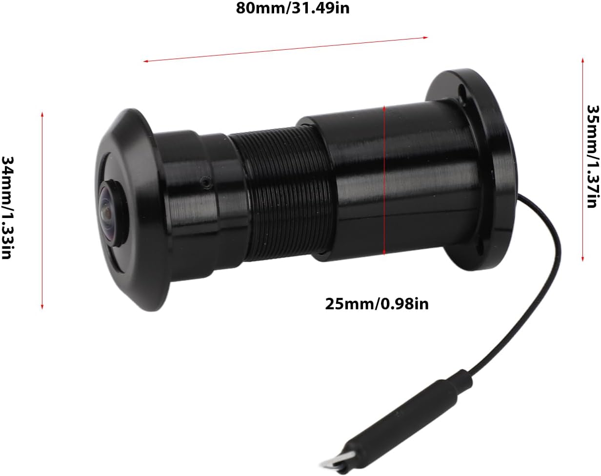 Door Peephole Camera, 1080P Smart Door Eye Hole Camera, 180 Degree Wide View Angle, 2 Way Talk, Doorbell Security Camcorder Peephole Viewer for Home