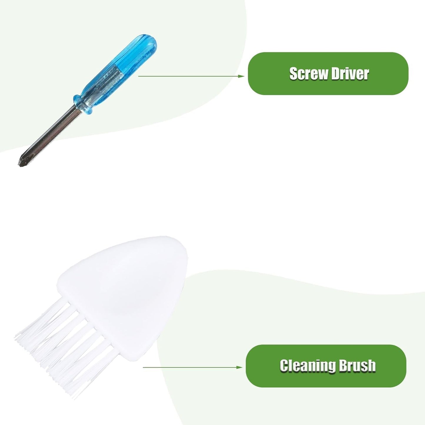LOVECO Replacement Accessories Kit for iRobot Roomba 600 Series 694 692 690 695 680 660 665 651 650 620 614 & 500 Series 595 585, 10 Filter, 10 Side Brush, 3 Set Bristle and Flexible Beater Brush