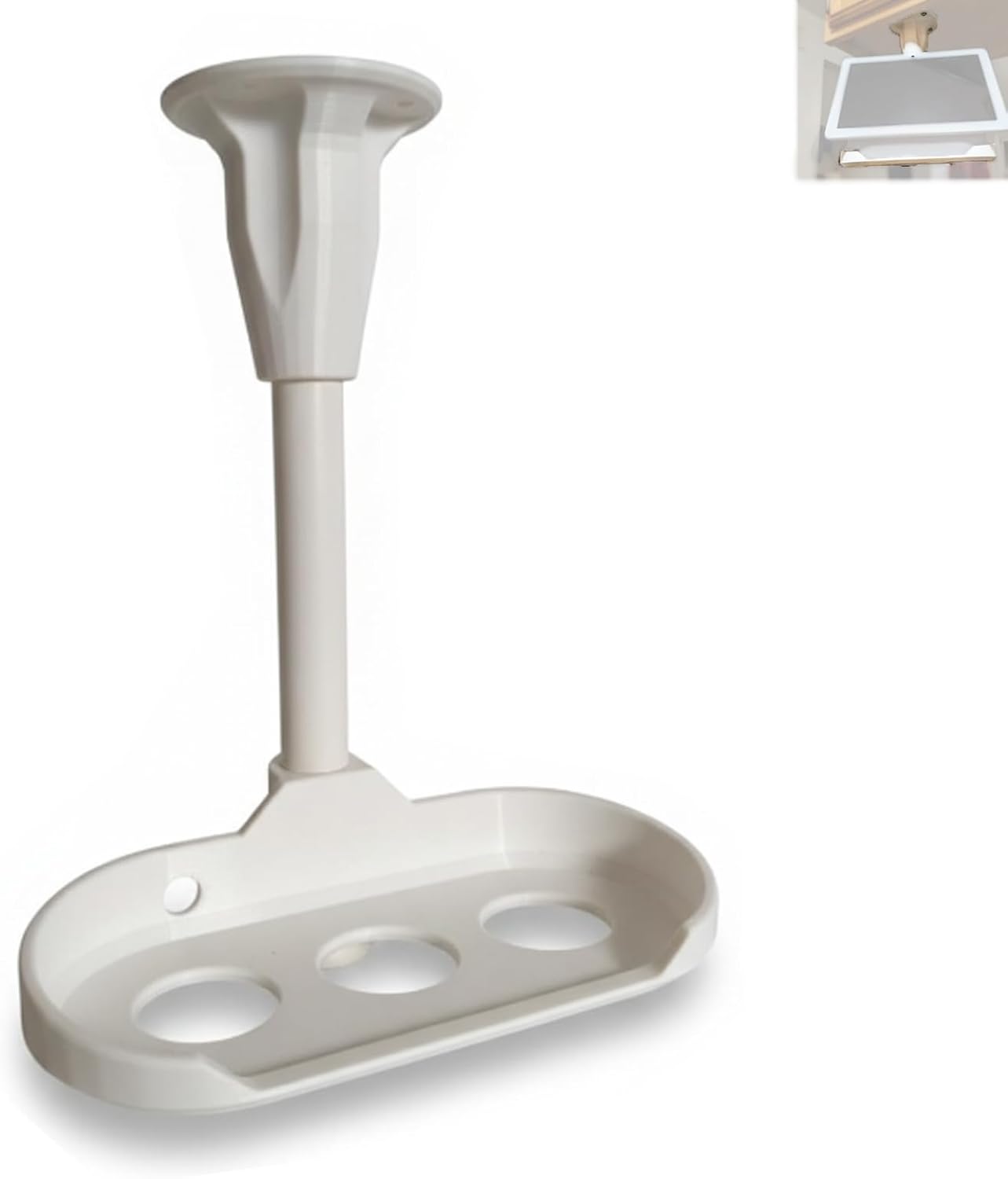 Under Cabinet Rotating Mount for Google Nest Hub Max Smart Display, 360° Swivel Bracket for Kitchen, Home, and Workspace