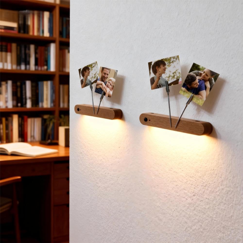 2 Pcs LED Motion Sensor Night Light Battery Operated Wall Light-USB Rechargeable Magnetic Light with Warm White Light for Kids Room Bathroom Cabinet Closet Hallway Comes