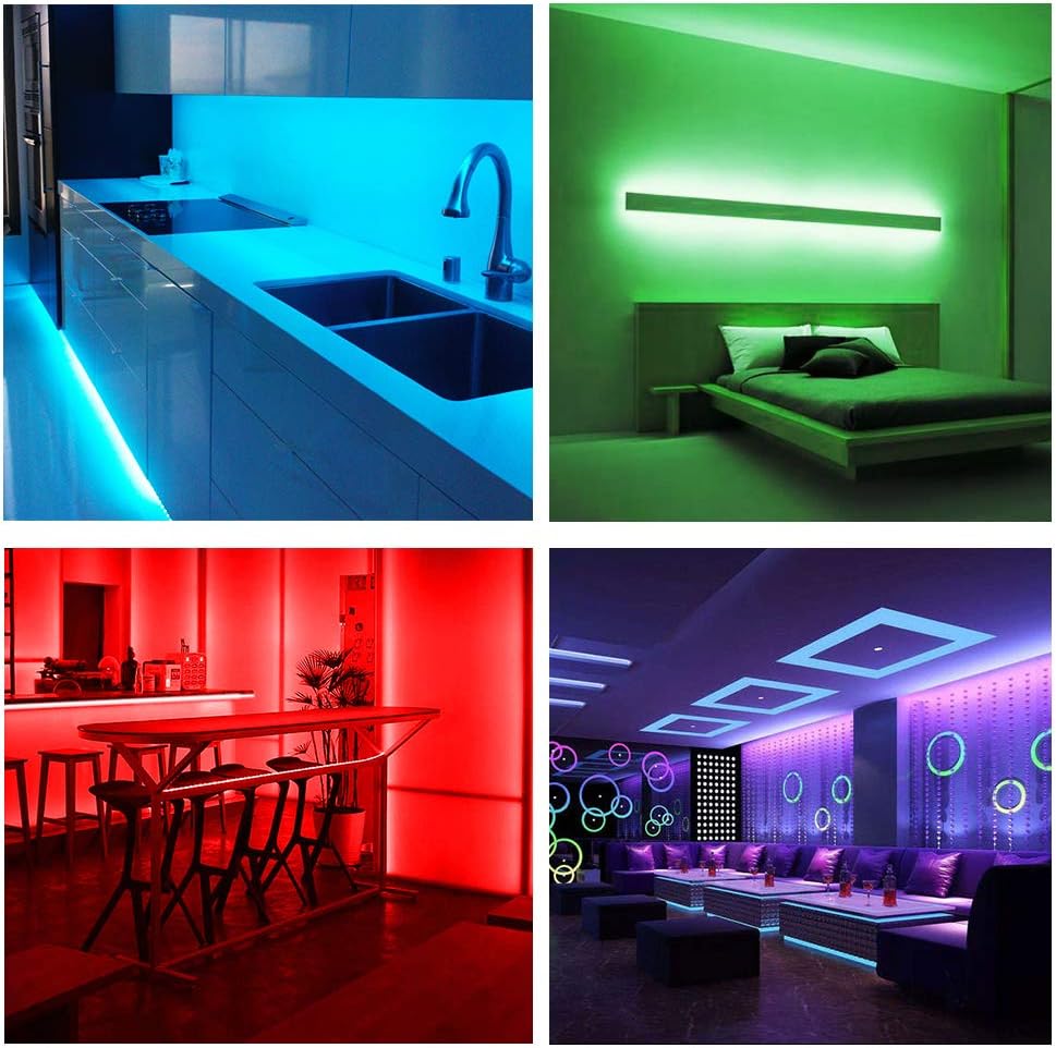 DAYBETTER RGB Led Light Strips Kit Compatible with Alexa and Google Assistant, Smart WiFi Led Strip Lights for Bedroom, Room, Decor, Kitchen, Home Party Decoration (100FT)