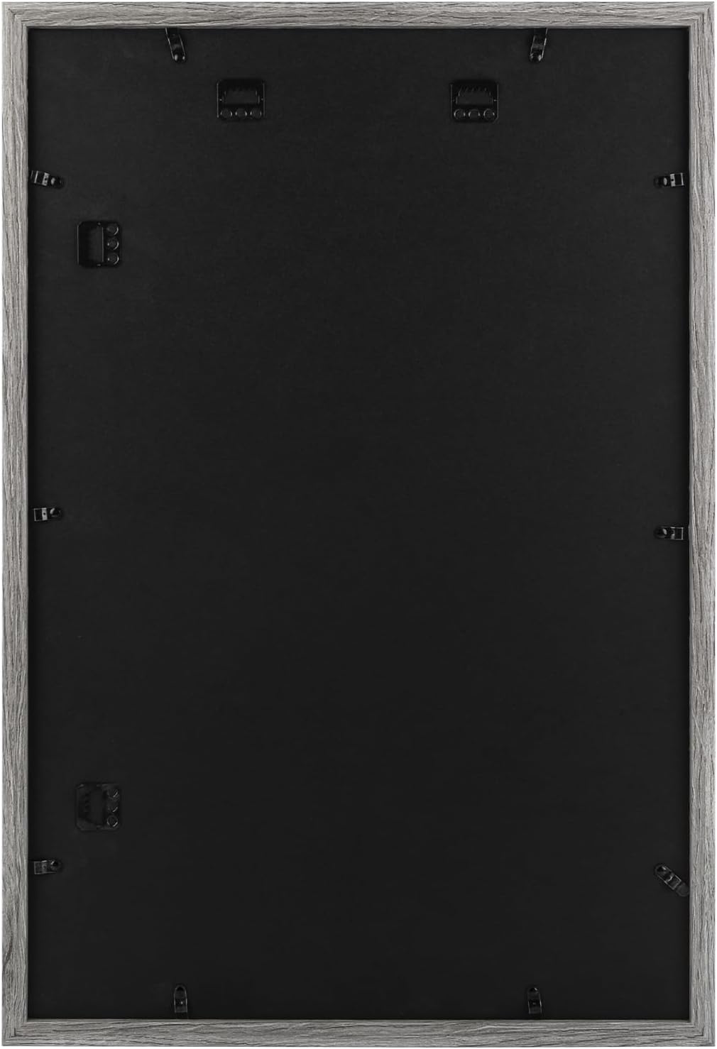 Golden State Art, 16X24 Picture Frame with Mat for 12X18 - High Definition Glass Wall Mounting Horizontal Vertical Display (Gray, 2 Pack)