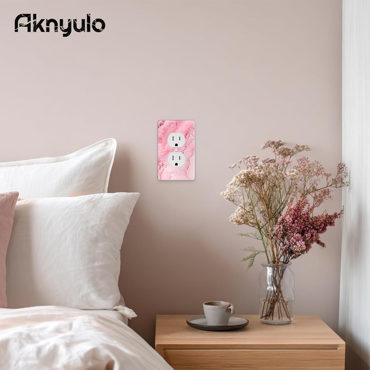 Abstract Pink Marble Design Acrylic Outlet Cover Light Switch Plates Decorative Acrylic Outlet Covers Wall Plates Light Switch Covers