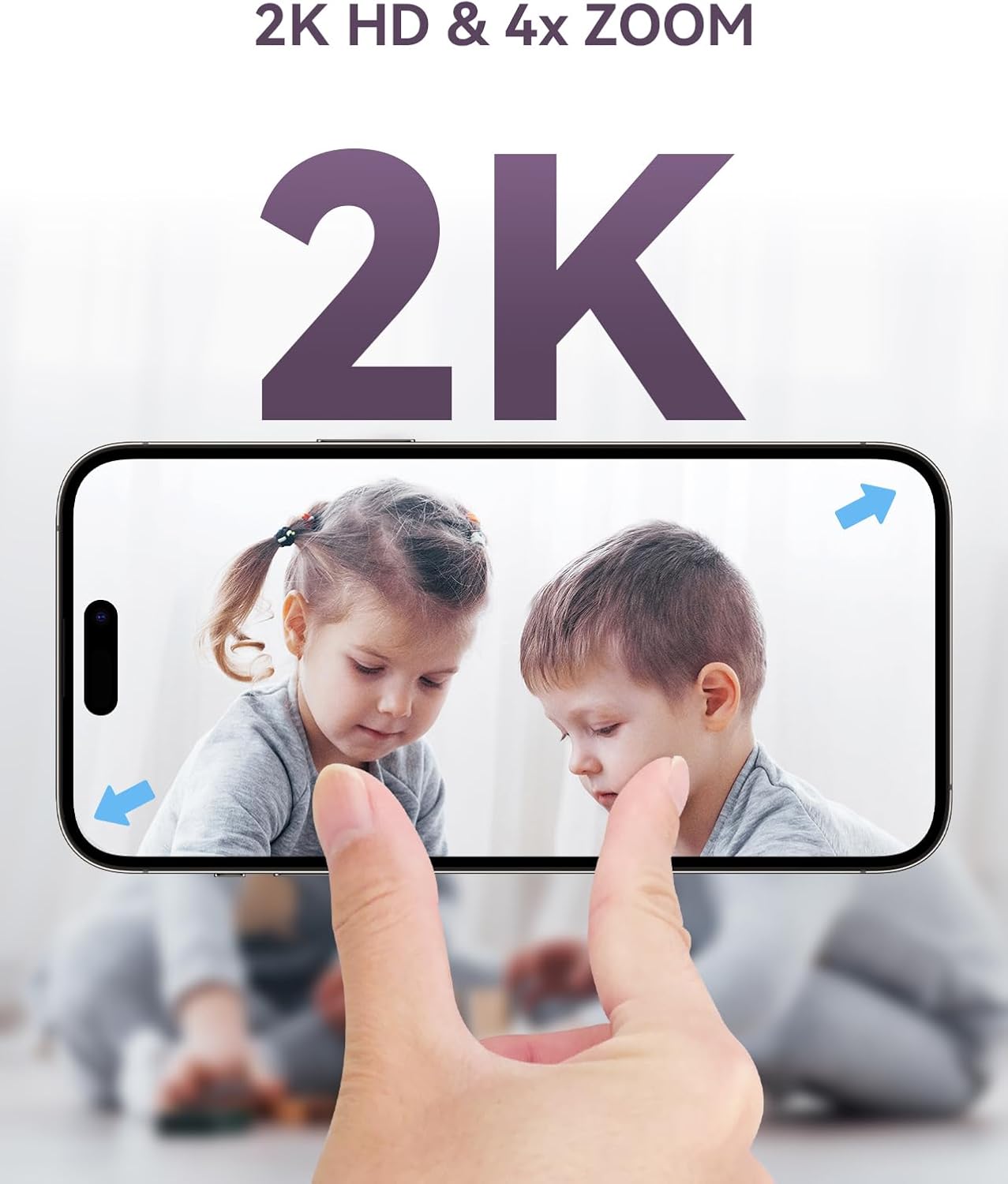 Hybrid Video No WiFi & Smart WiFi Baby Monitor - 5" 1080P Split Screen & 2K Camera App Control, Motion Alerts, Sound Detection, HD Night Vision, 5050mAh Battery,Triple Security, 1600ft Range