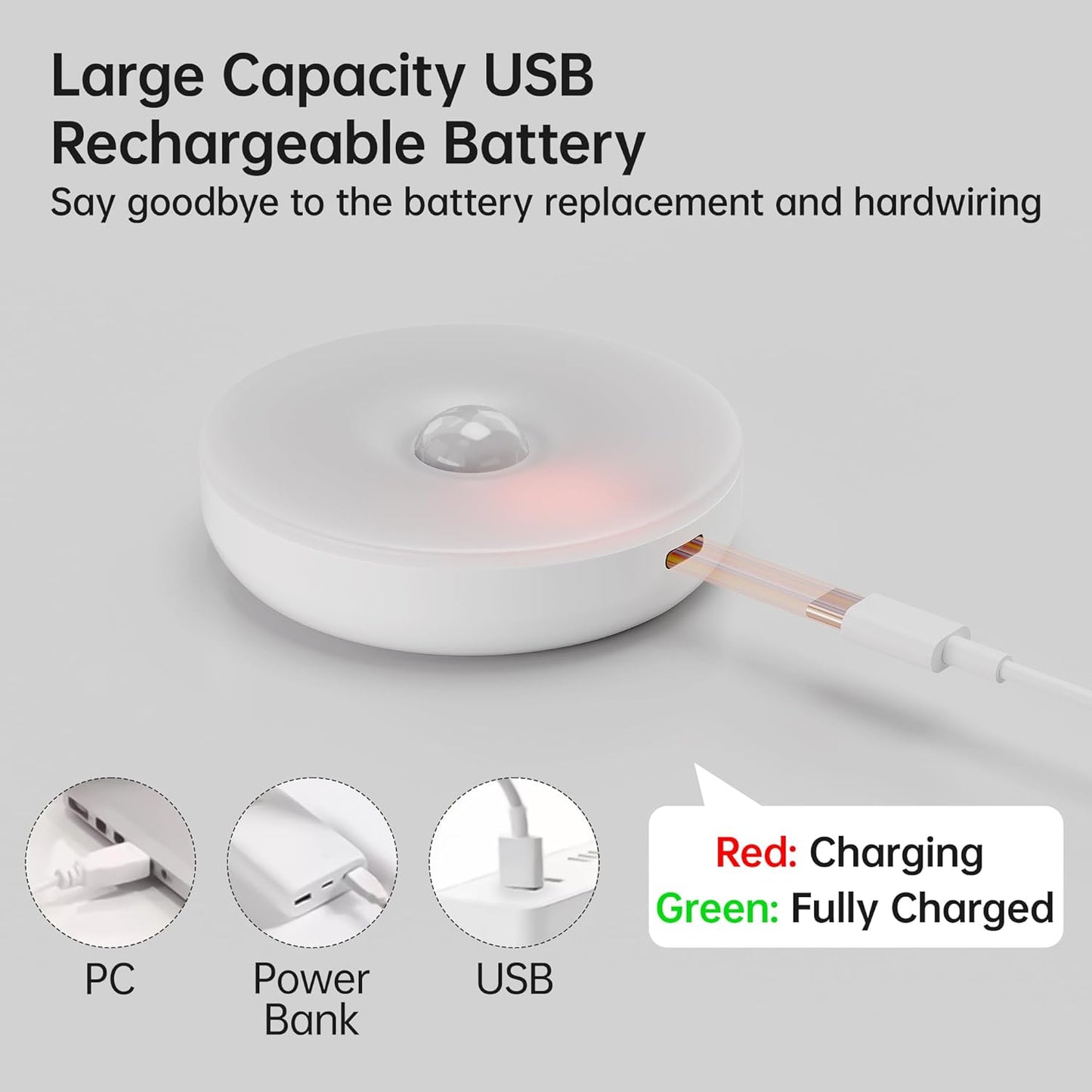 Homelist Motion Sensor Lights Indoor with Remote Control, 6 Pack Closet Night Lights Battery Operated Stick on Under Cabinet Lighting, 3 Color Temps Rechargeable Puck Lights for Kitchen Stair Hallway