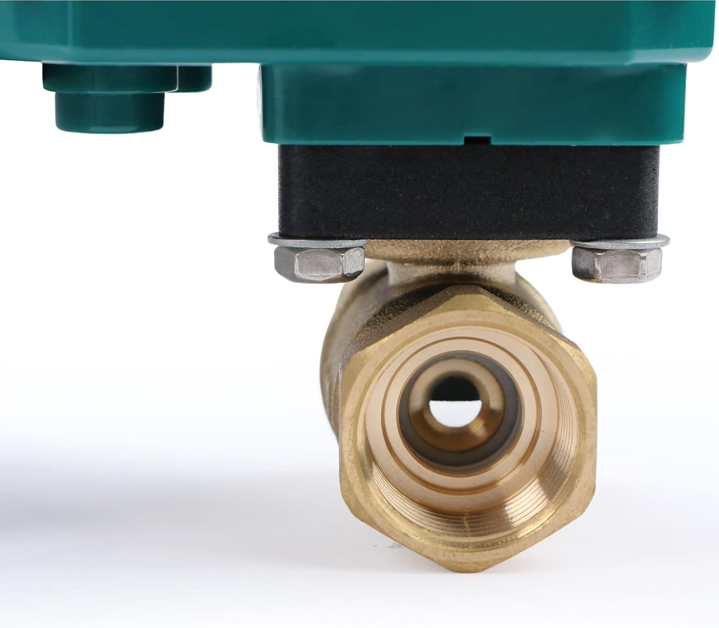 U.S. Solid 3/4" Smart Motorized Ball Valve - Remote App Mobile Control Brass Electrical Ball Valve with Manual Switch, 5V DC USB Connection