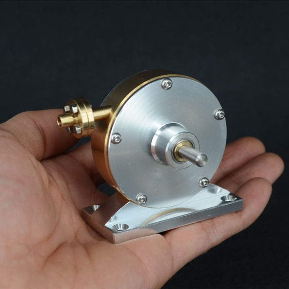 Stirling Engine Model That Runs, JT-II Desktop Model Steam Turbine Stirling Engine Motor, Mechanical Metal Stirling Motor Electricity Generator Engine Kit for Science Experiment