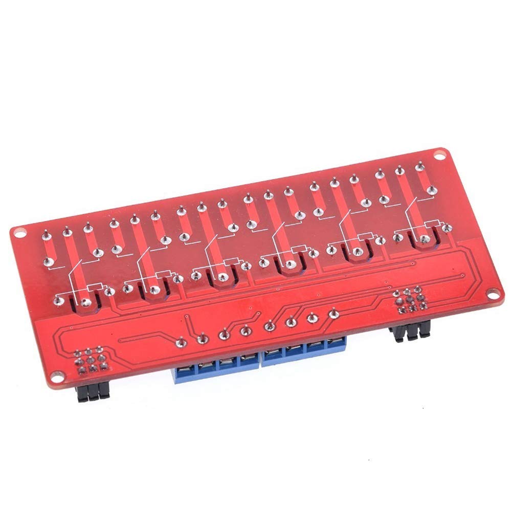Relay Module with Optocoupler High/Low Level Trigger for Arduino (5, 5V Relay 6 Channel)
