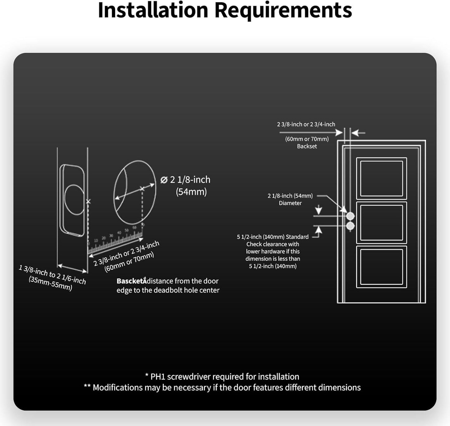 Aqara Smart Lock U50, Keyless Entry Door Lock with Apple Home Key, Bluetooth Deadbolt Lock, App Remote Control, Supports Apple HomeKit, Matter, Google Home, Alexa, IFTTT, Black