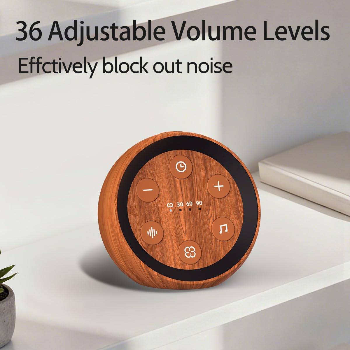 Battery Powered Sound Machine White Noise Sleep Machine with 32 Calming Sounds 36 Volume Levels Brown Noise Machine for Baby Kid Adult with 4 Timer for Travel Office Privacy