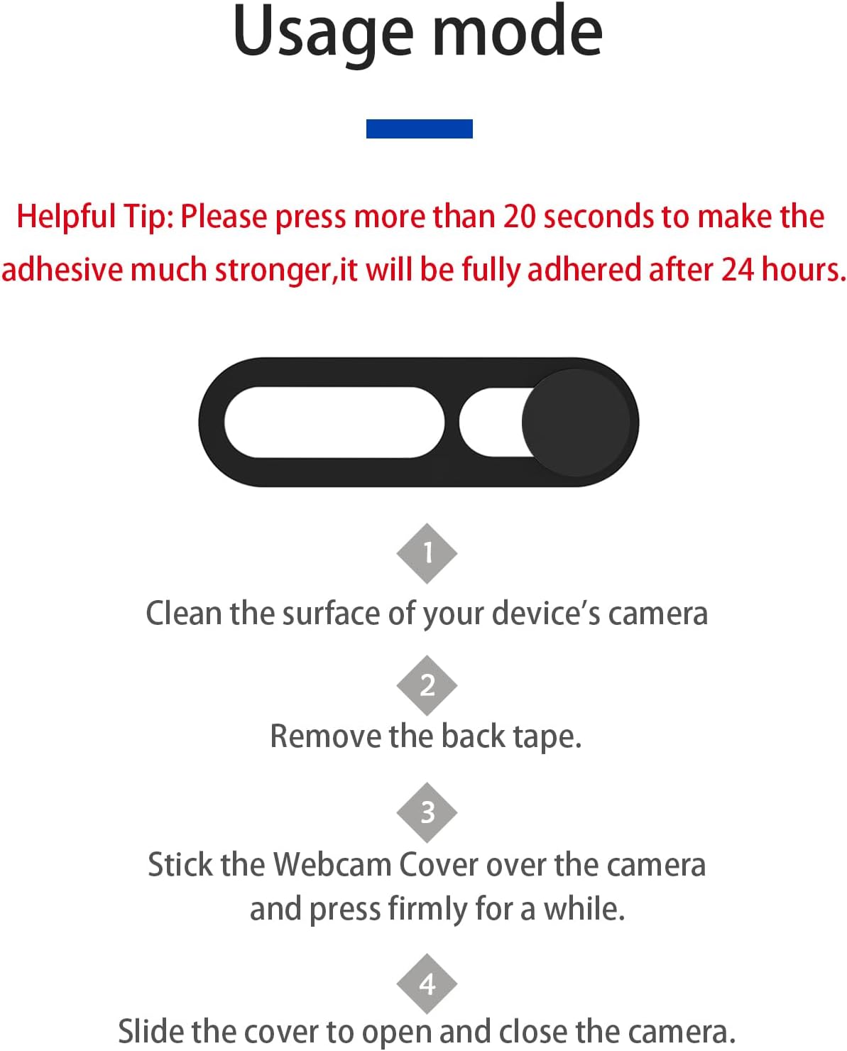 Front Camera Cover Compatible for iPhone 15 Pro/15 Pro Max with Rear Lens Cover,Protect Privacy and Security But Not Affect Facial Recognition(2Pack-2025 Updated Version
