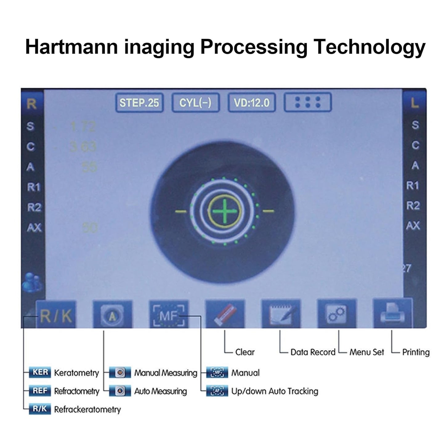 Autorefractor Refractometer Auto Refractor Optometry Ophthalmic Instrument ARK-8500 Autorefractor Keratometer