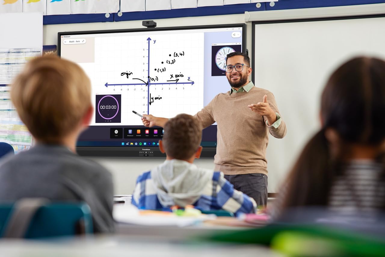 Promethean ActivPanel 10 Premium 65" High Specification Digital Whiteboard for Office or Classroom, 4K UHD, OS Flexible Device, Panel Included, 3 Year Onsite Support