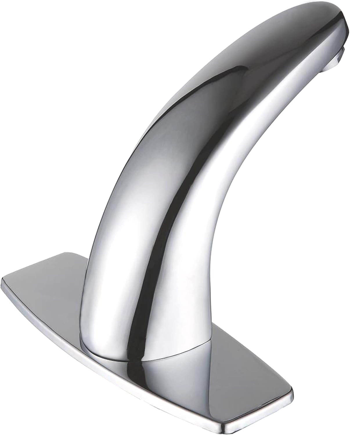 Touchless Bathroom Sink Faucet,Automatic Motion Sensor Faucets with 1 Hole Plate for Water Bath Commercial Lavatory Farmhouse, Chrome