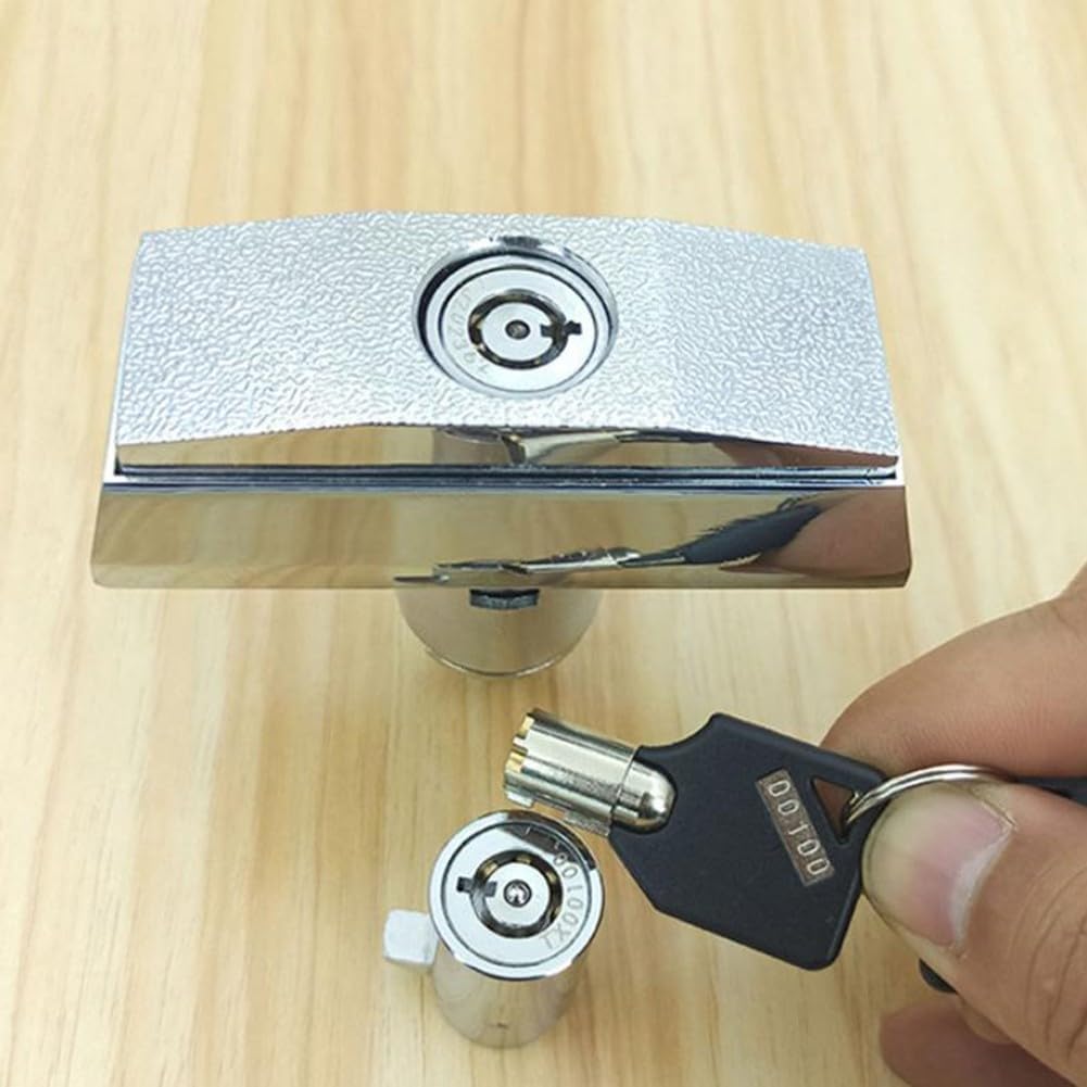 Vending Machine Lock Zinc Alloy T-Handle Lock For Game Cabinets And Car Washing Machines, Silver