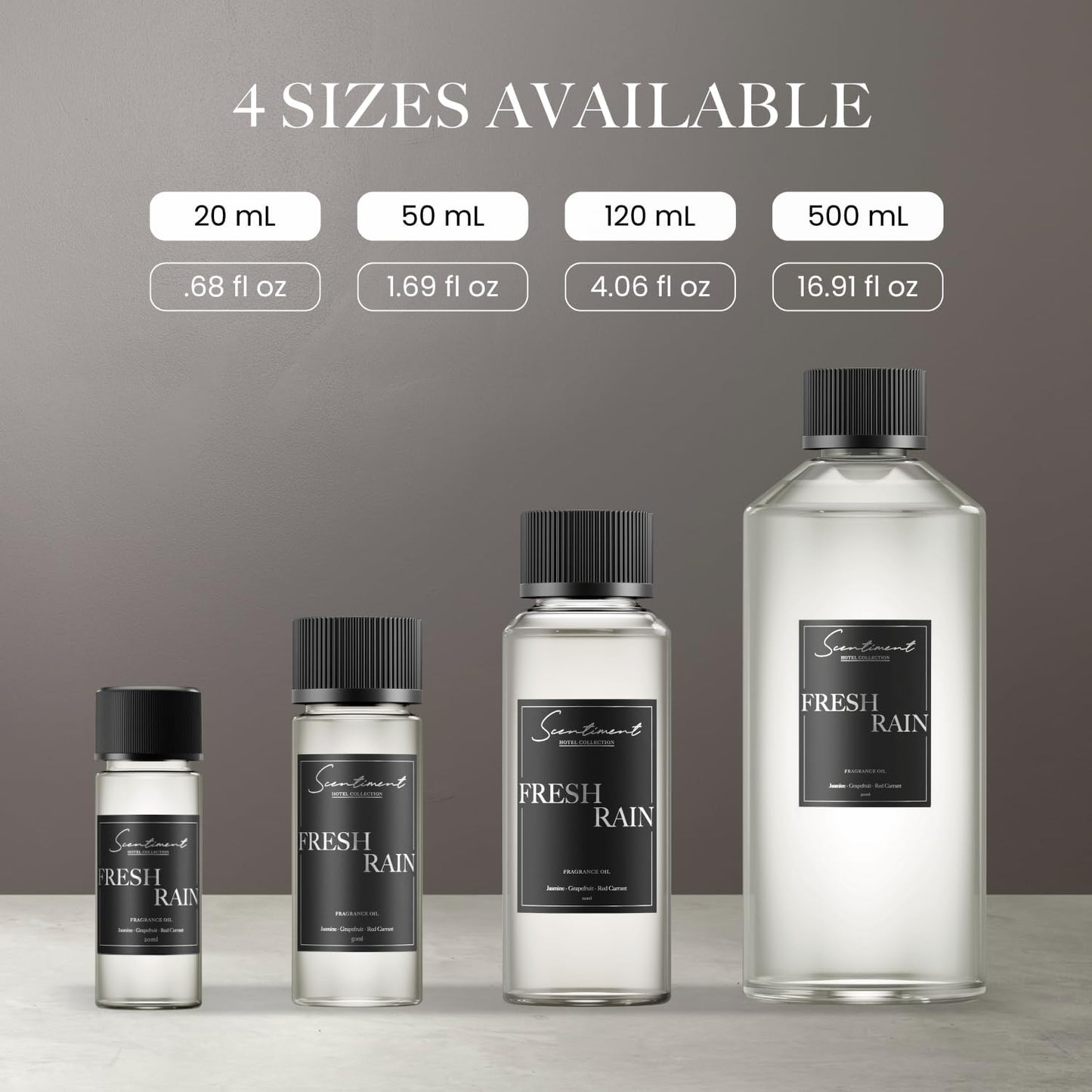 Scentiment Diffuser Oil - Fresh Rain | Aromatherapy Home Fragrance |Inspired by Marriott® Hotels | Luxurious Scent with Notes of Fresh Grapefruit and Crisp Red Currant (20 mL)