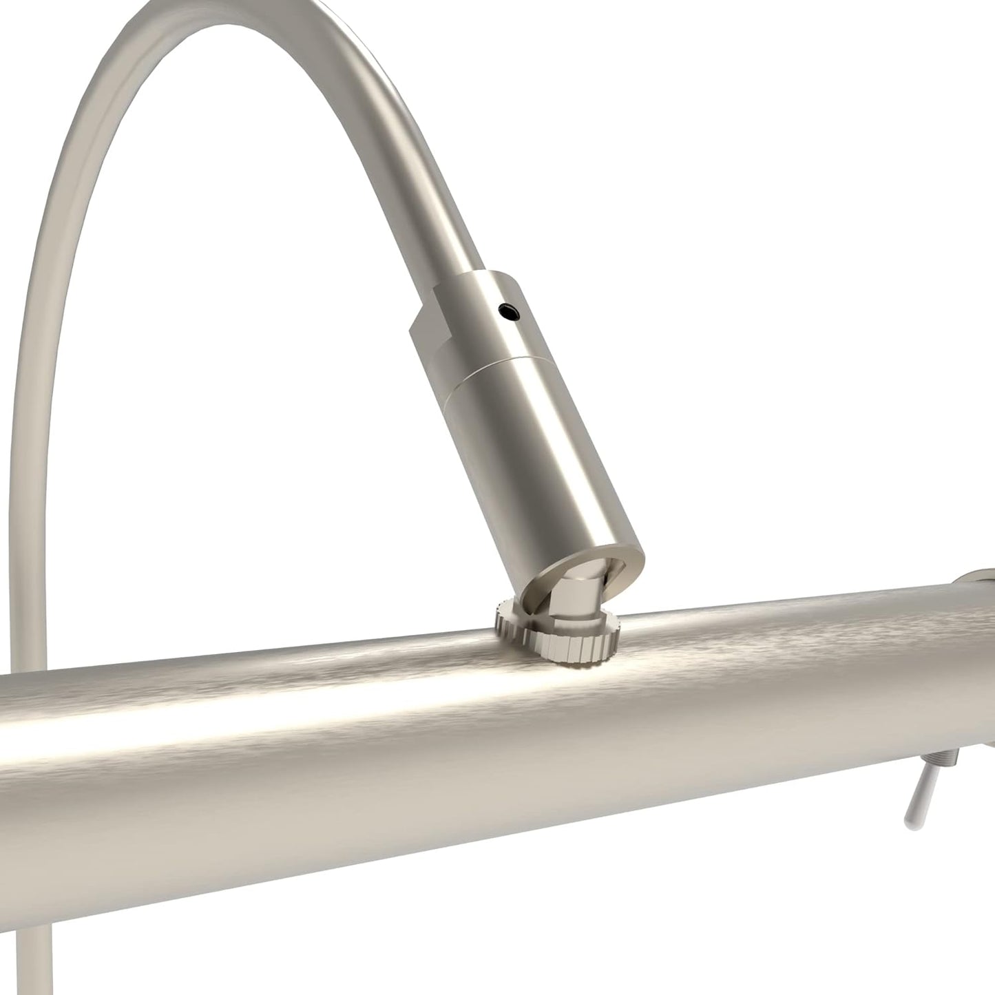 Cocoweb 6 Inch Tru-Slim Satin Nickel Picture Light - LED, 2700K, Adjustable Arm, Plug-in, Toggle Switch, Sleek and Compact Design