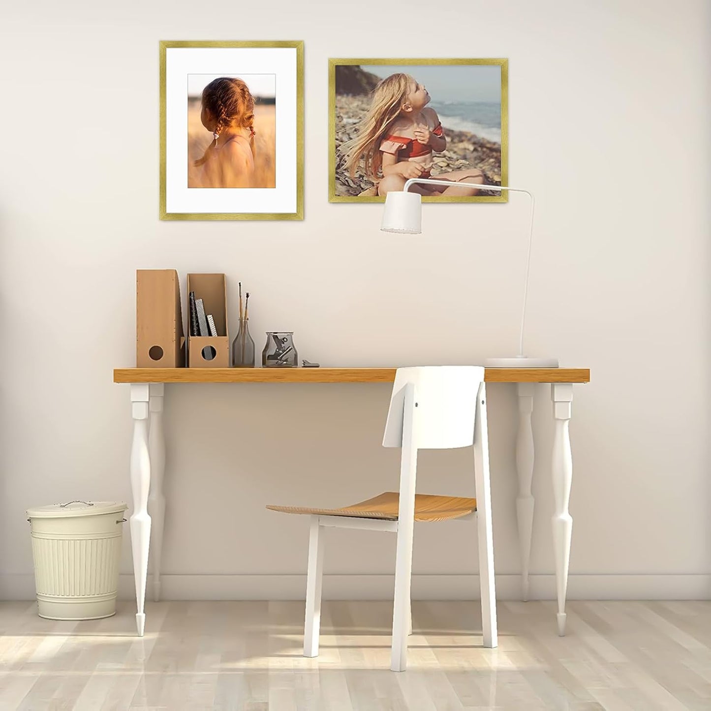 Golden State Art, 16x20 Picture Frame with Mat for 11x14 - High Definition Glass Wall Mounting Horizontal Vertical Display (Gold, 1 Pack)