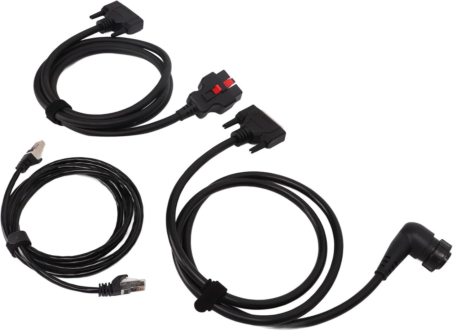 Diagnostic Extender Cable Kit for, OBD2 16pin Extension Cable, 14pin Connection Network Cable, Plug and Play Scanner Adapter with ABS Material for Car Diagnostic Tool