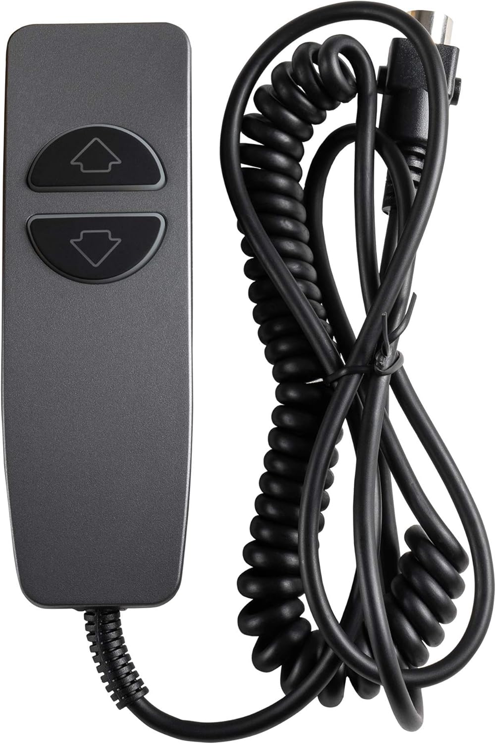 2 Button 5 Pin Hand Remote Control for Power Lift Chair & Power Recliner, Replacement Remote Handset with 2 Lighted Buttons CD001 (Coal Gray)