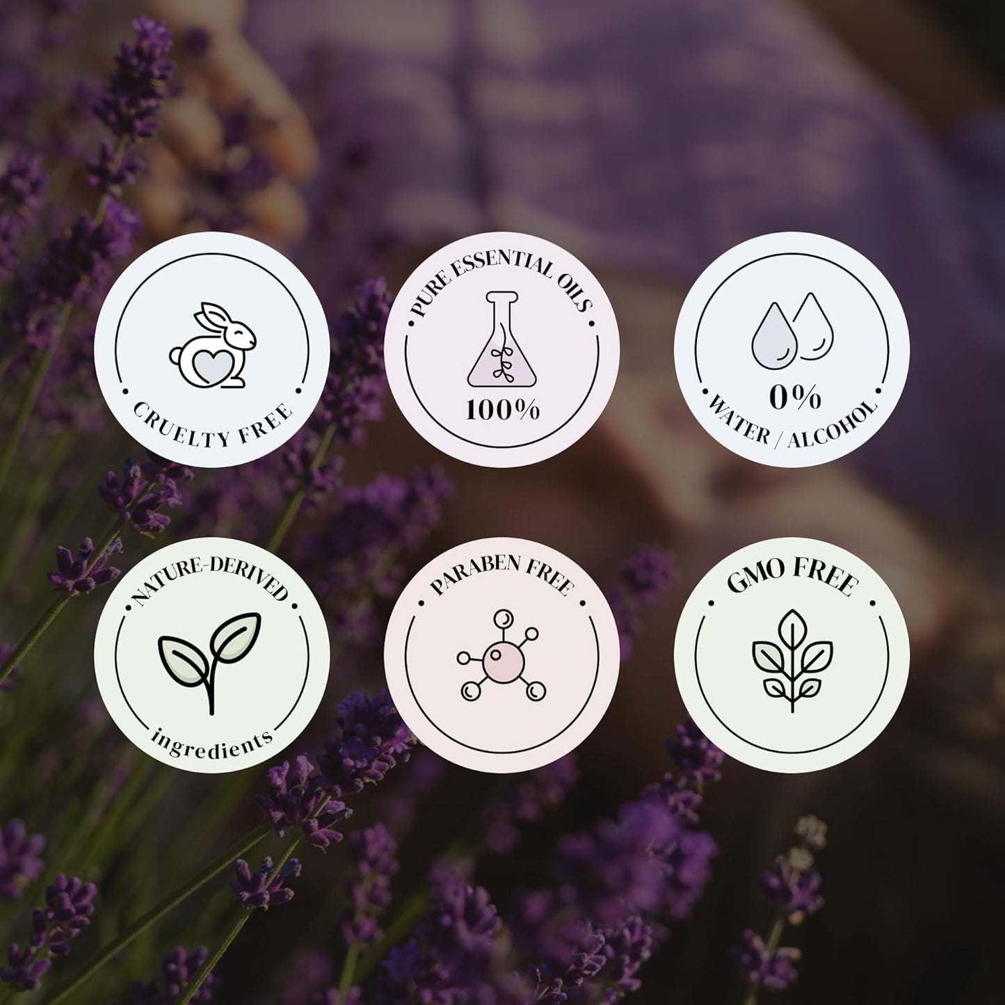Lavender Essential Oils for Diffusers for Home, Nature-derived Lavender Essential Oil, Long-Lasting & Family-Friendly Diffuser Oils Scents, IFRA Certified, Cold Air & Ultrasonic - 0.33 oz