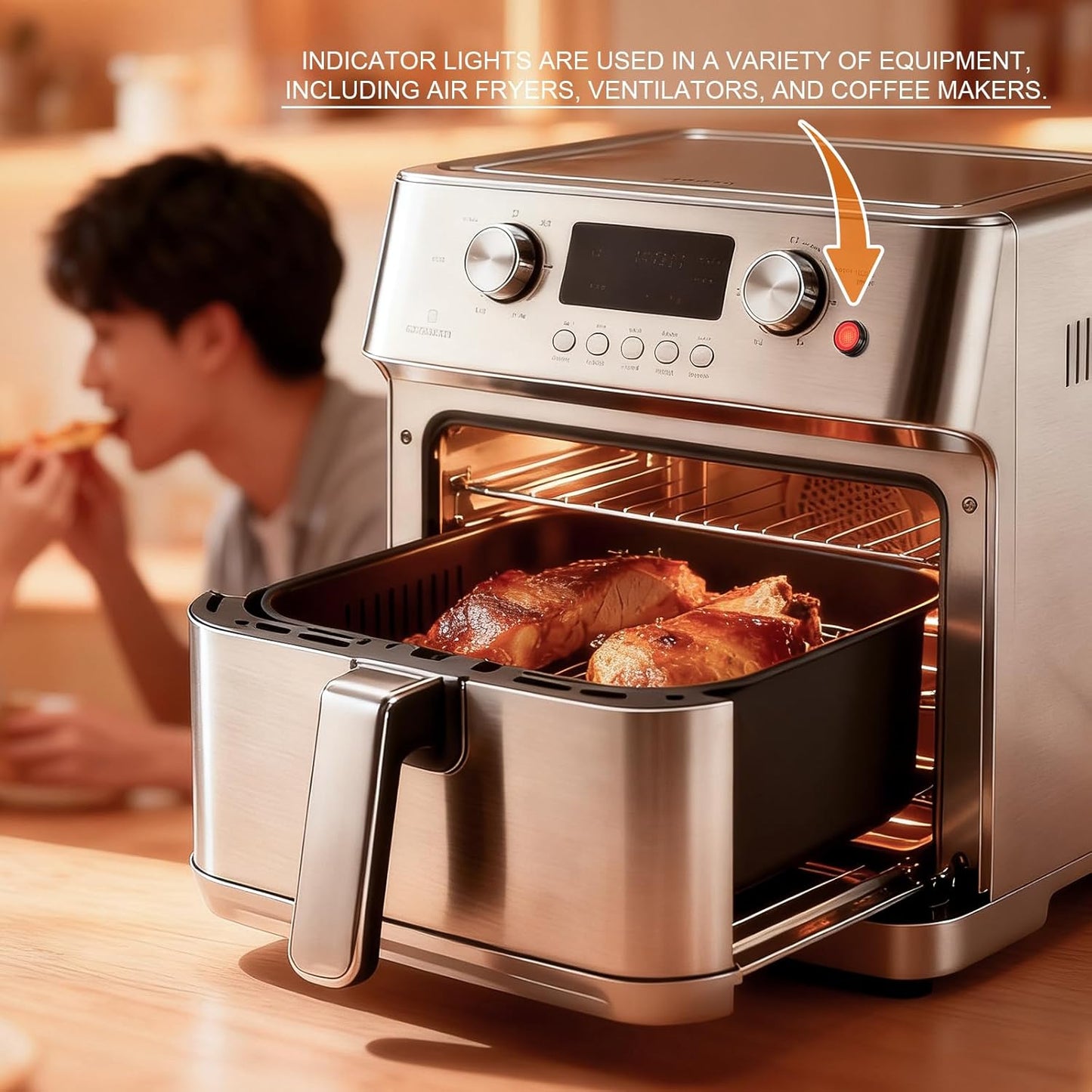 5Pcs 8MM (5/16'') Indicator Light led Indicator Light 12V 24v Metal Pilot Lamp Light Black Anodized Waterproof ip67 Red Signal Lamp Light(12V-Black Anodized-Red 5Pcs)