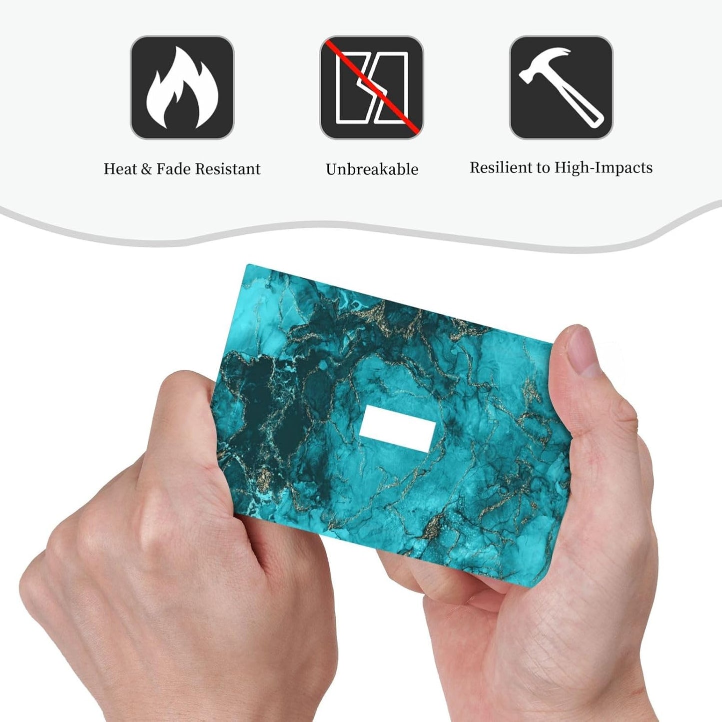 Decorative Light Switch Plate Covers Modern Abstract Turquoise Blue Marble Texture 1 Gang Wall Plate Single Toggle Light Switch Covers Artistic Faceplate for Bathroom Decor (2 Pack)