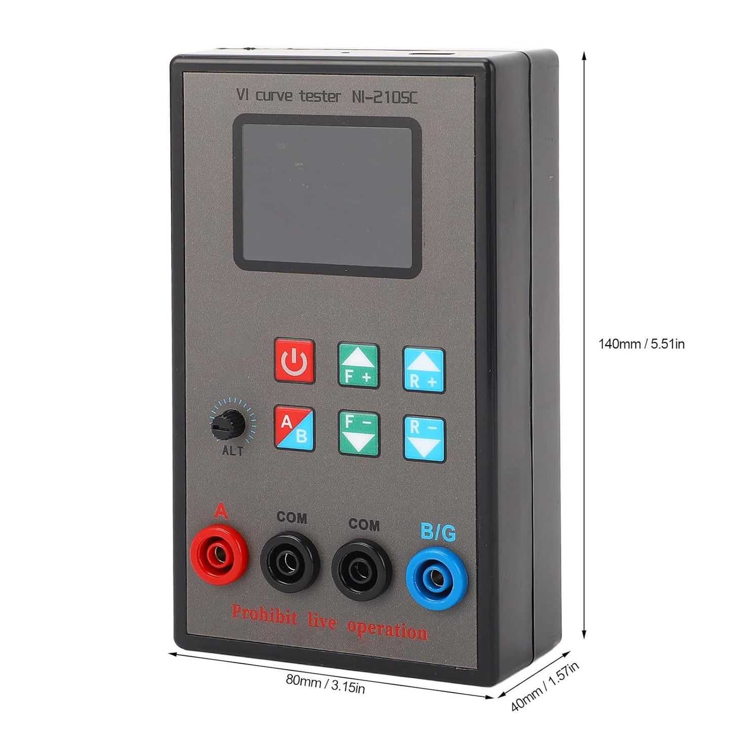 Walfront VI Curve Tester, Double Channel Circuit Board Tester with Color Screen, 18 Frequency Settings and 9 Impedance Levels, Rechargeable Li Battery 3000mAh for Circuit Analysis