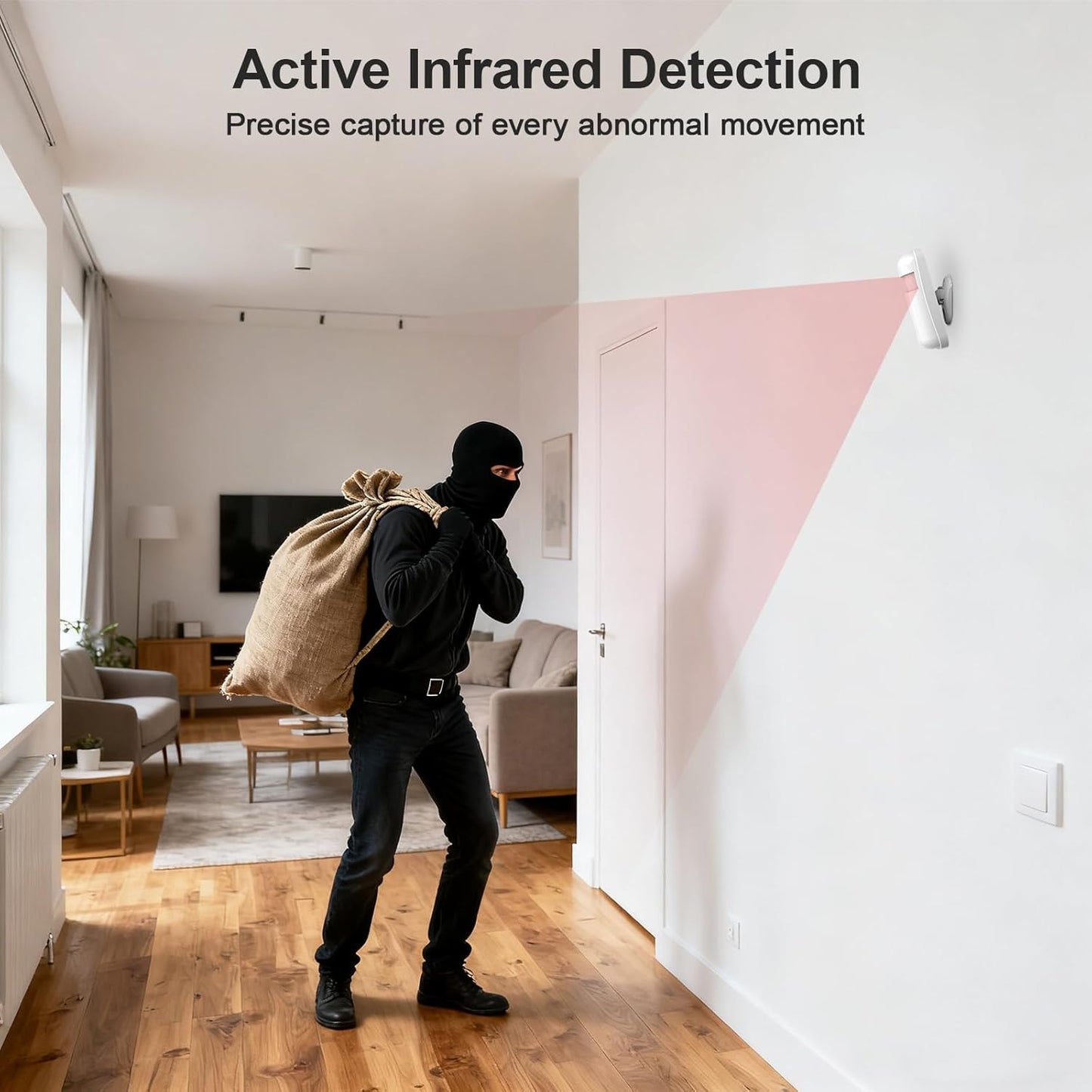 Home Alarm System Wireless,Wireless Security System with 4G SMS/Phone App Alerts,Door Alarms,Motion Detector,Compatible with Alexa&Google for Home,24Psc DIY Kit,No Monthly Fee