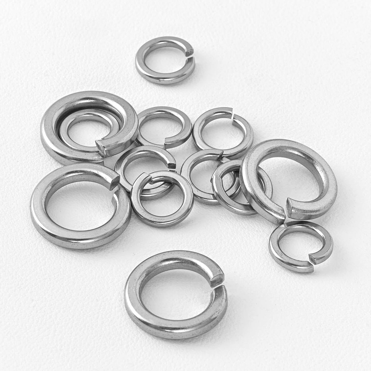 M6 (100 Pack) Split Lock Washer, (18-8) 304 Stainless Steel Spring Lock Washer