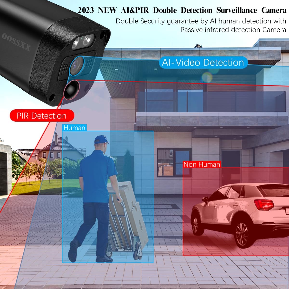 4K/8.0 Megapixel & 130° Ultra Wide-Angle 2-Way Audio PoE Outdoor Home Security Camera System Wired Outdoor Video Surveillance IP Cameras System