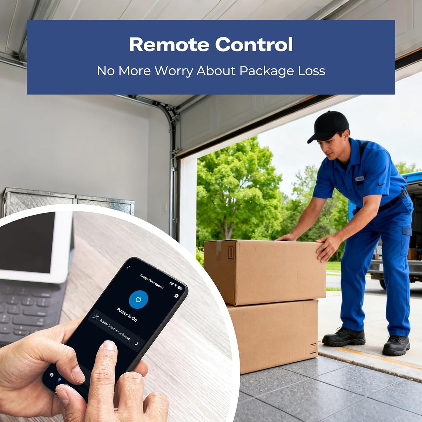 THIRDREALITY Smart Garage Door Opener, Matter Certified, Retrofit with Existing Remote, Compatible with Alexa, Apple Home, Google Home, SmartThings, Home Assistant & Homey