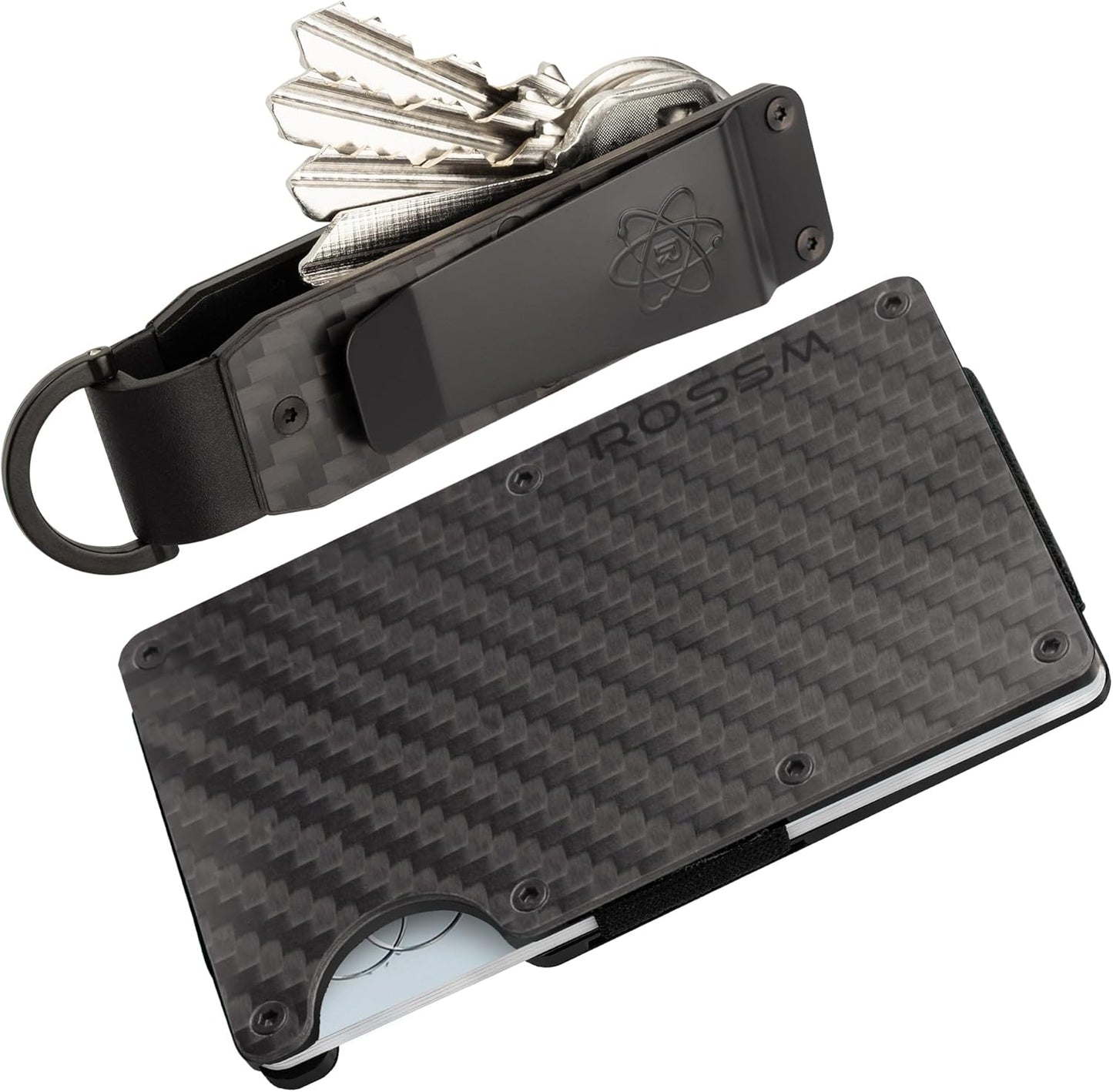 ROSSM Key Organizer - Compact Metallic Key Holder | Minimalist Innovative Keyholder | Smart Keychain Secures 2-6 Keys