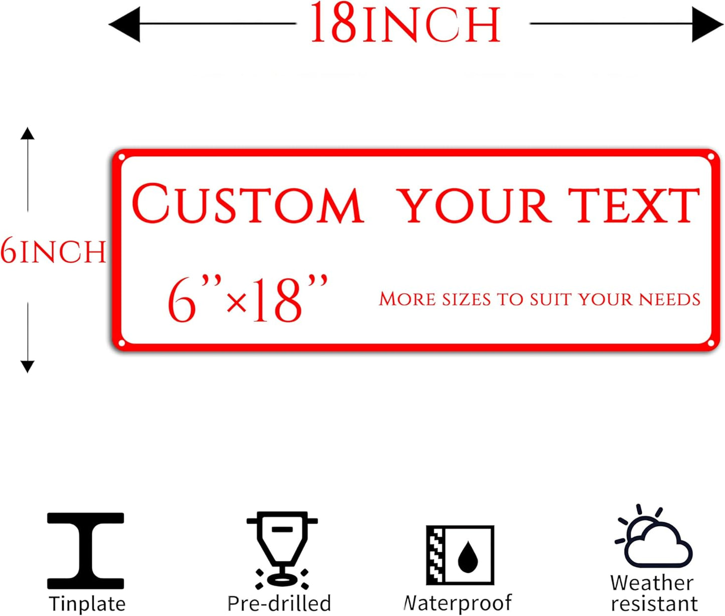 Custom Sign, street signs customized,custom office door signs,be right back sign, Customize for Office, Business, Workplace, office, Home, Delivery Signs(6 * 18 Inch)