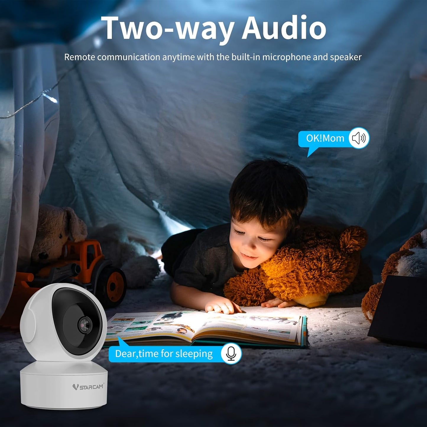 VSTARCAM 5G Security Camera Indoor, 4MP 2.5K Pet Camera with Speaker for Dog/Cat, Baby Monitor with Phone App, Dual-Band WiFi, Auto Tracking, IR Night Vision, 2-Way Talk, Cloud & SD Card Storage