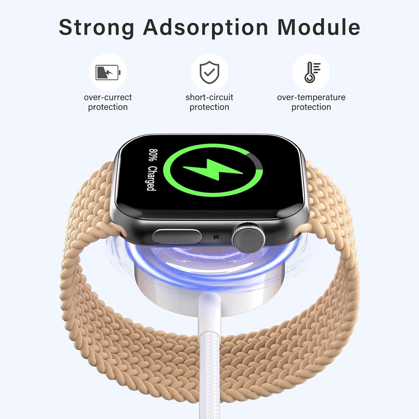 Travel Essentials,3 in 2 USB C Cable for Apple Watch Charger ,Multi Charging Cable Cord,Vacation Camping RV Essentials,Portable Designed for iWatch Series 11-2/Ultra/SE &iPhone 17-12-4FT