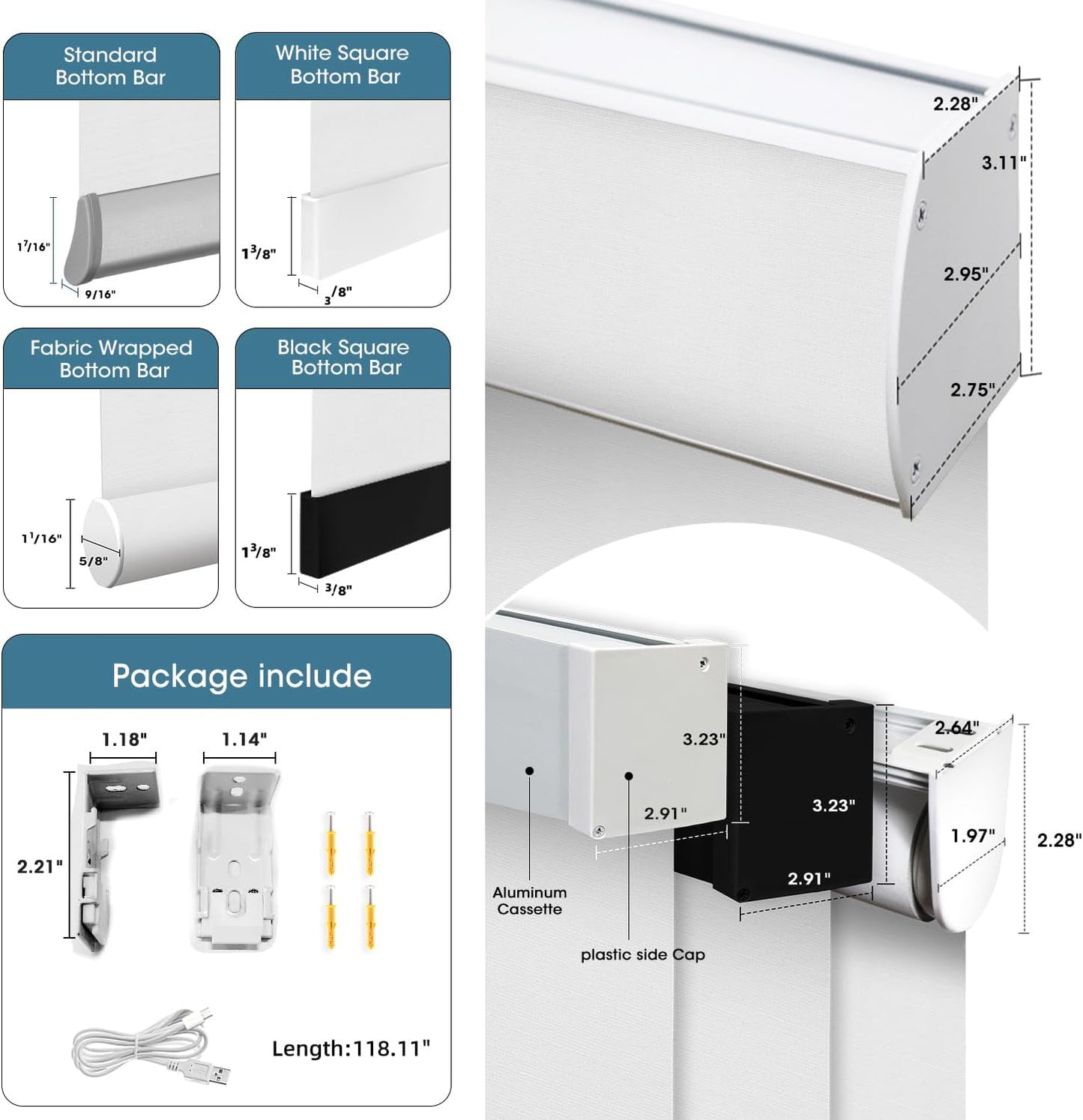 SmartWings Motorized Light Filtering Shades, 70% Blackout, Custom Size, Rechargeable Battery, Works with Matter/Apple HomeKit, Alexa, Thread/Zigbee, Remote Optional, 70% Essential White