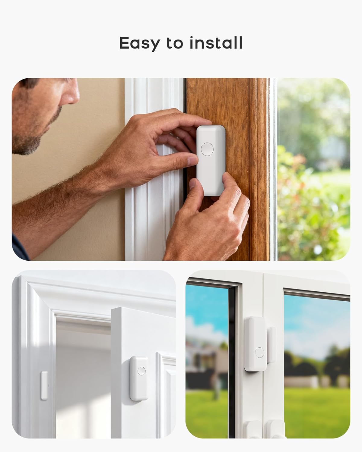WiFi Door Alarm System, Wireless Alarm System 20 Piece Kit with Phone APP Alert Alarm Siren Door Window Sensor Motion Sensor Compatible with Alexa No Contract Ideal for Home, Garage, Apartment