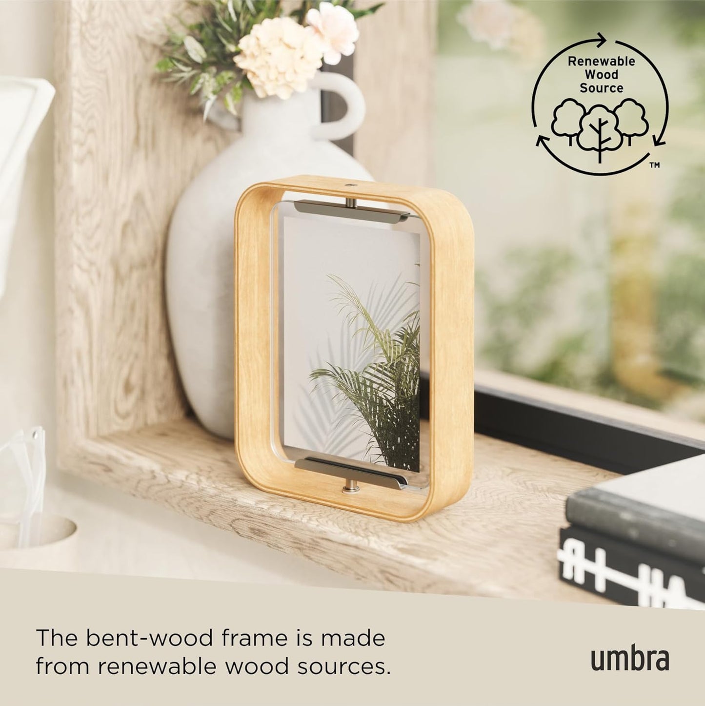 Umbra Bellwood Desk Frame 5" x 7", Natural