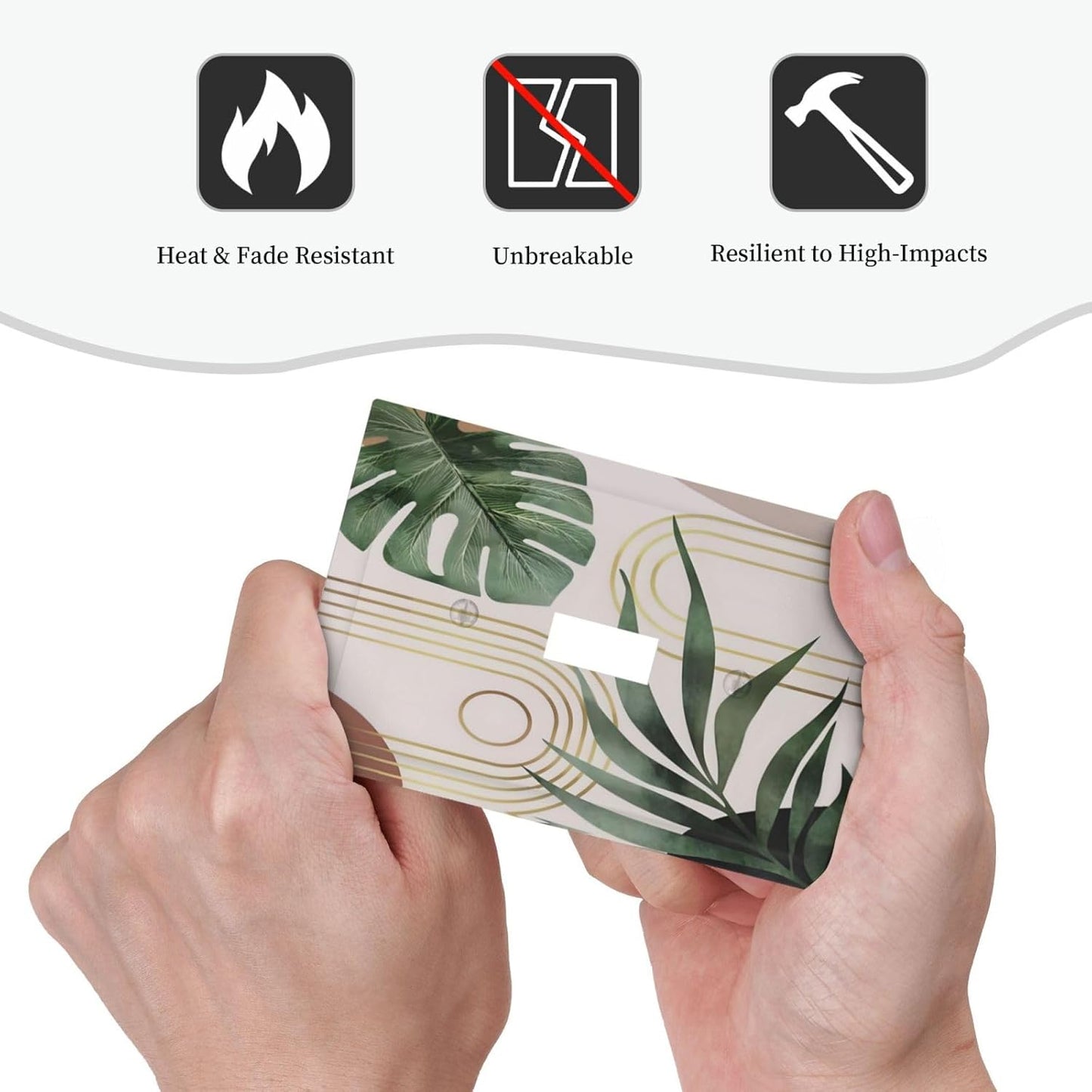 Decorative Light Switch Plate Covers Boho Mid Century Arch Green Leaves 1 Gang Light Switch Cover Plate Single Toggle Wall Plate Outlet Covers Faceplate for Bedroom Decor ( 2 Pack)