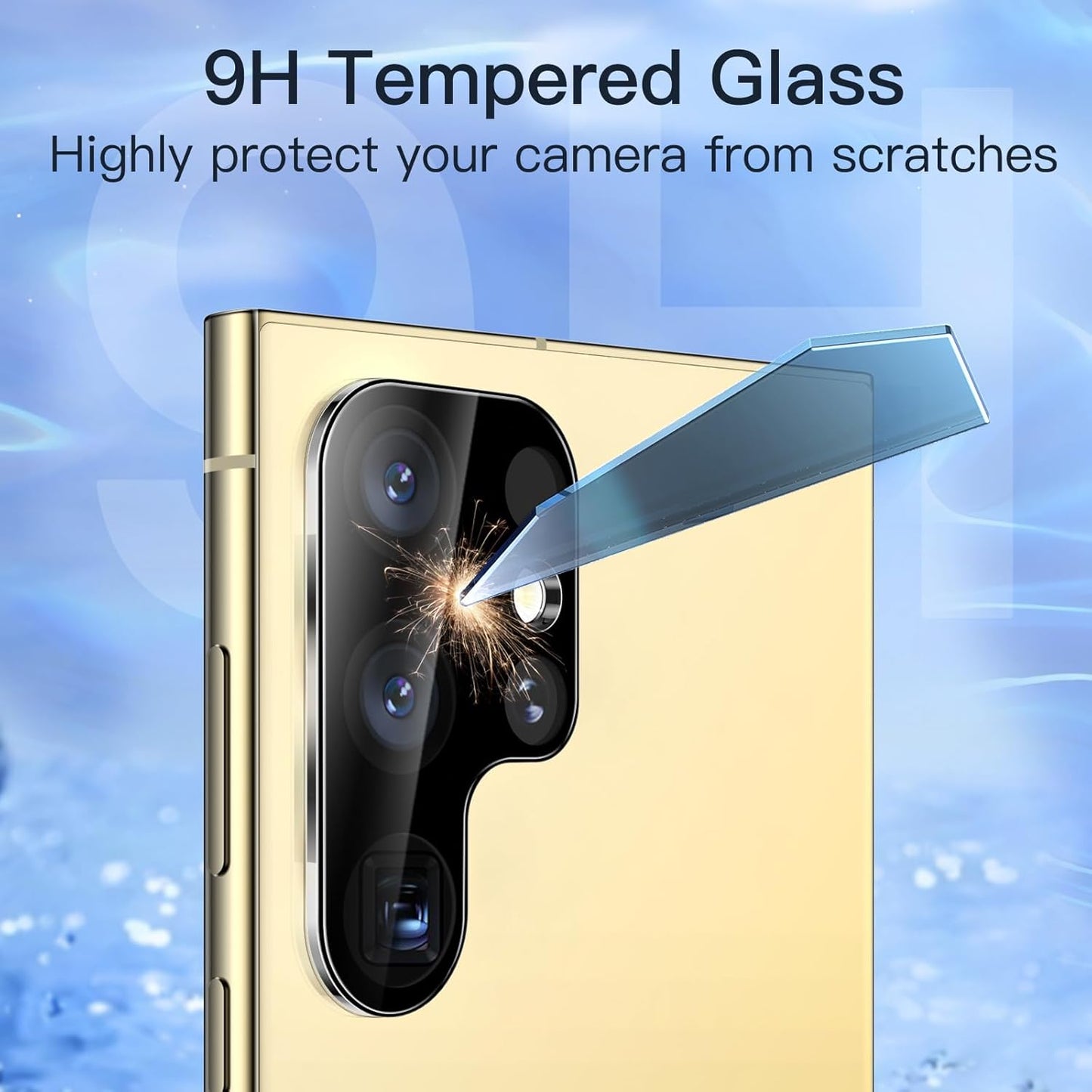 JETech Privacy Screen Protector for Samsung Galaxy S24 Ultra 5G 6.8-Inch with Camera Lens Protector, Anti-Spy Flexible TPU Film, Fingerprint Unlock Compatible, 2-Pack Each